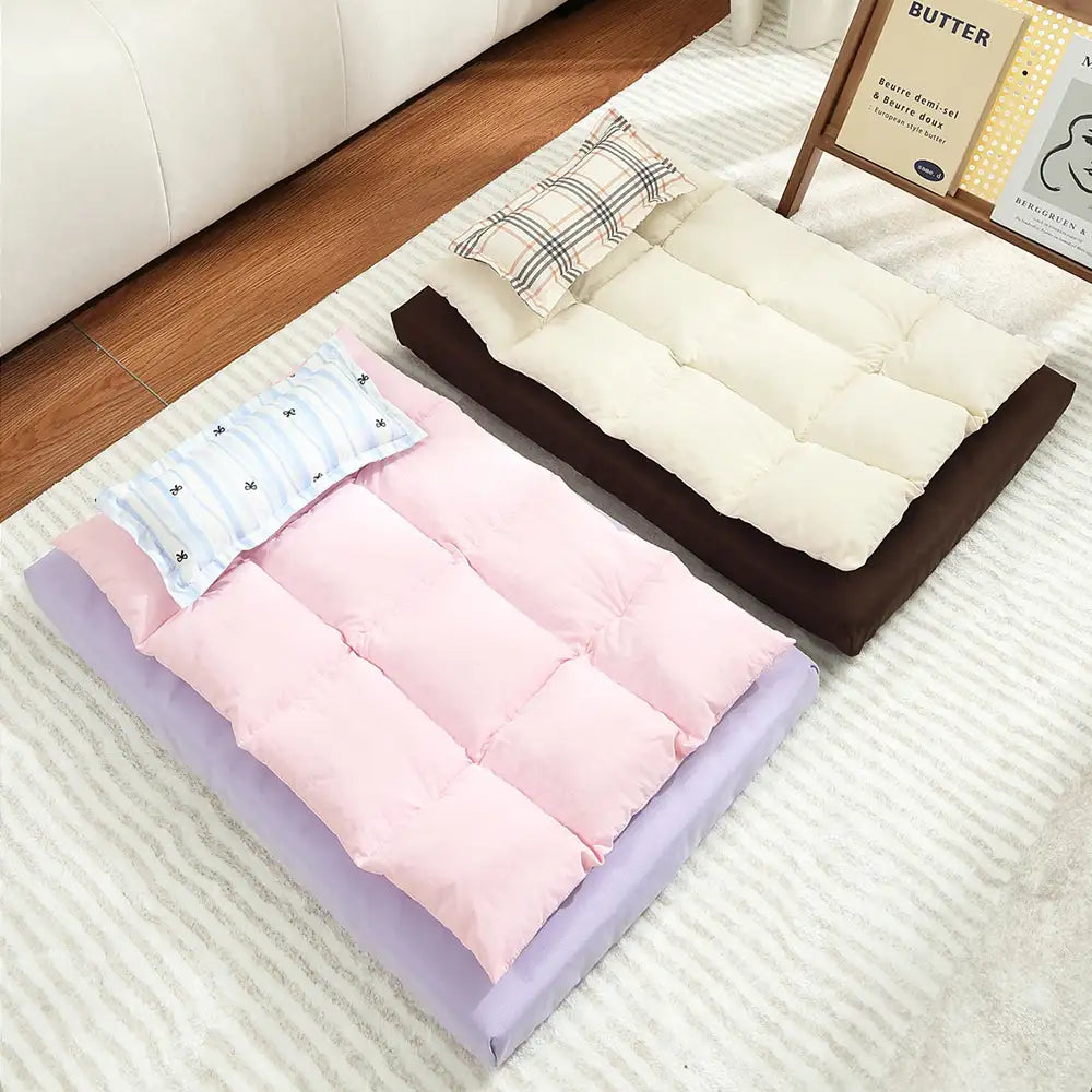 All In One Multi-Functional Water-Repellent Comfort Dog Bed With Pillow