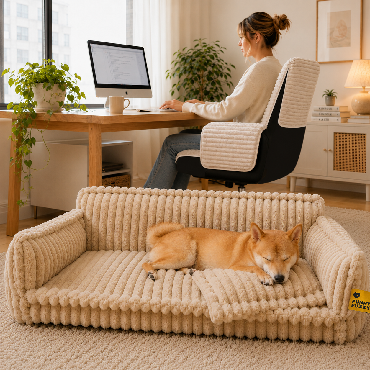 Large Washable Fluffy Orthopaedic Soft Dog Sofa Bed-Snoozy Dream