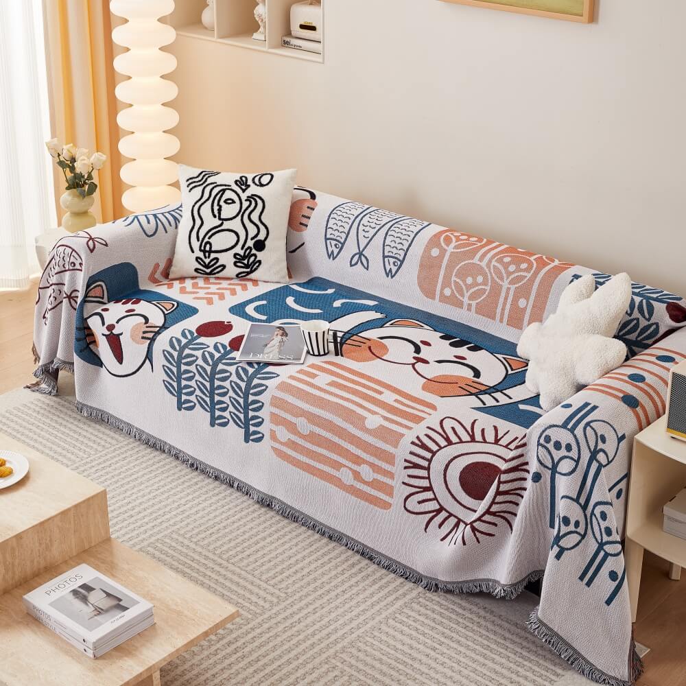 Bohemian Pattern Furniture Protection Sofa Decor Wear-Resistant Sofa Cover