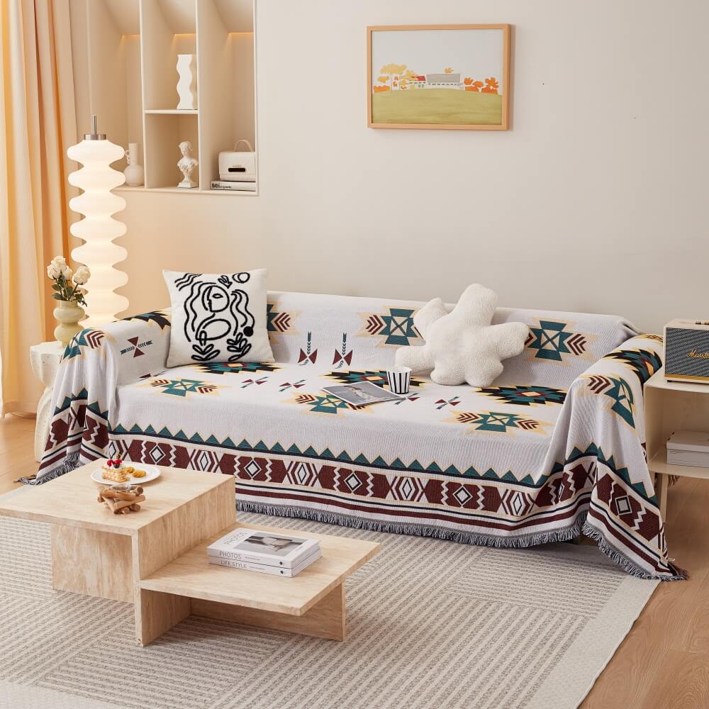 Bohemian Pattern Furniture Protection Sofa Decor Wear-Resistant Sofa Cover