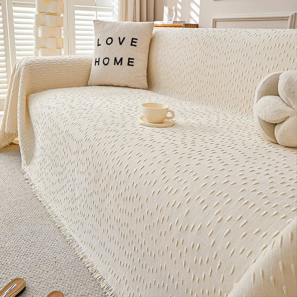 Chenille Jacquard Scratch-Resistant Sofa Throw Blanket Sofa Cover
