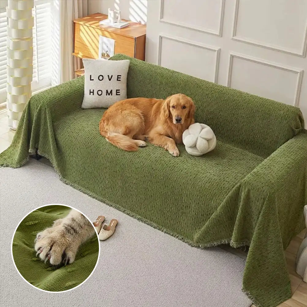 Chenille Jacquard Scratch-Resistant Sofa Throw Blanket Sofa Cover