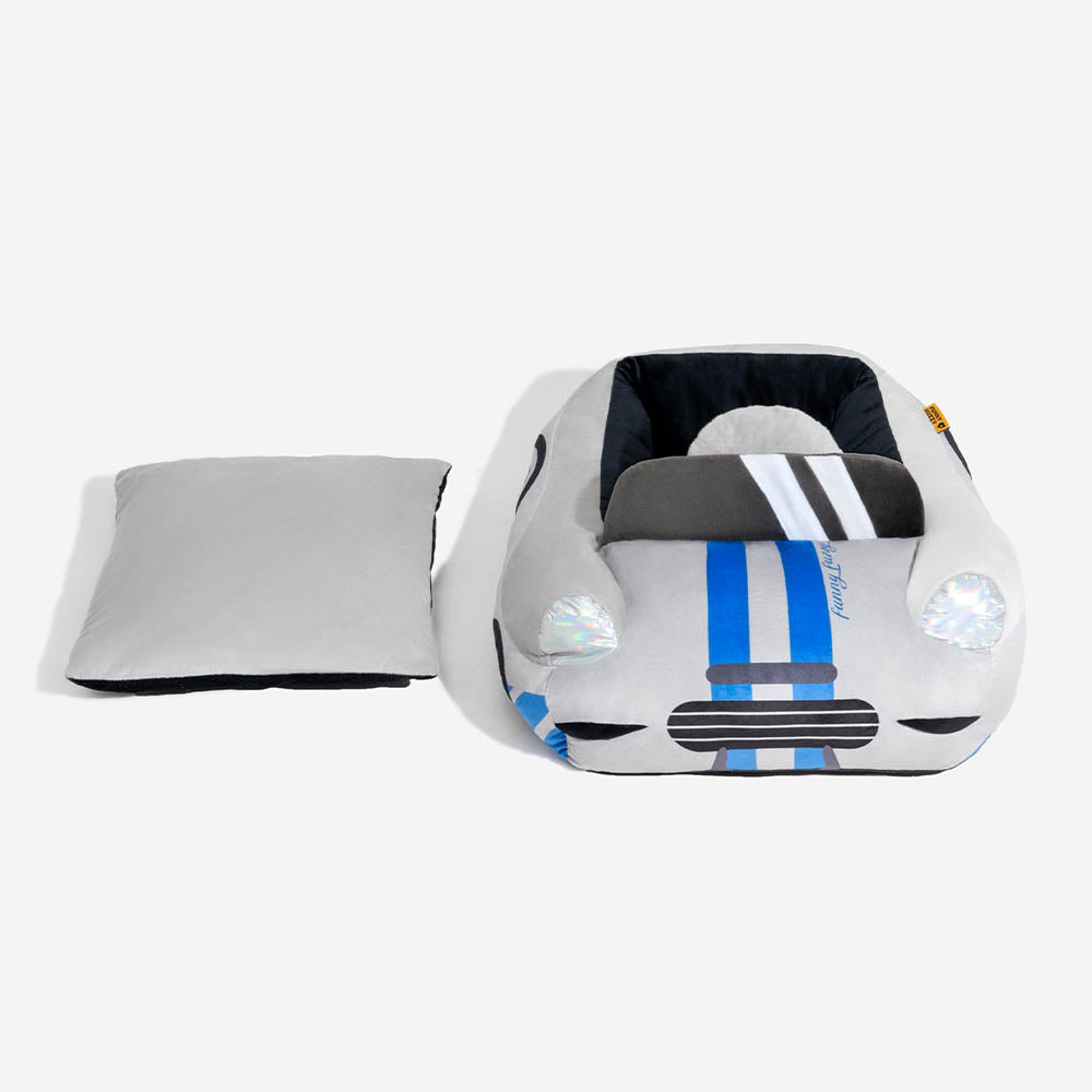 Classic Convertible Race Car Bolster Cat Bed - Fast&Fur