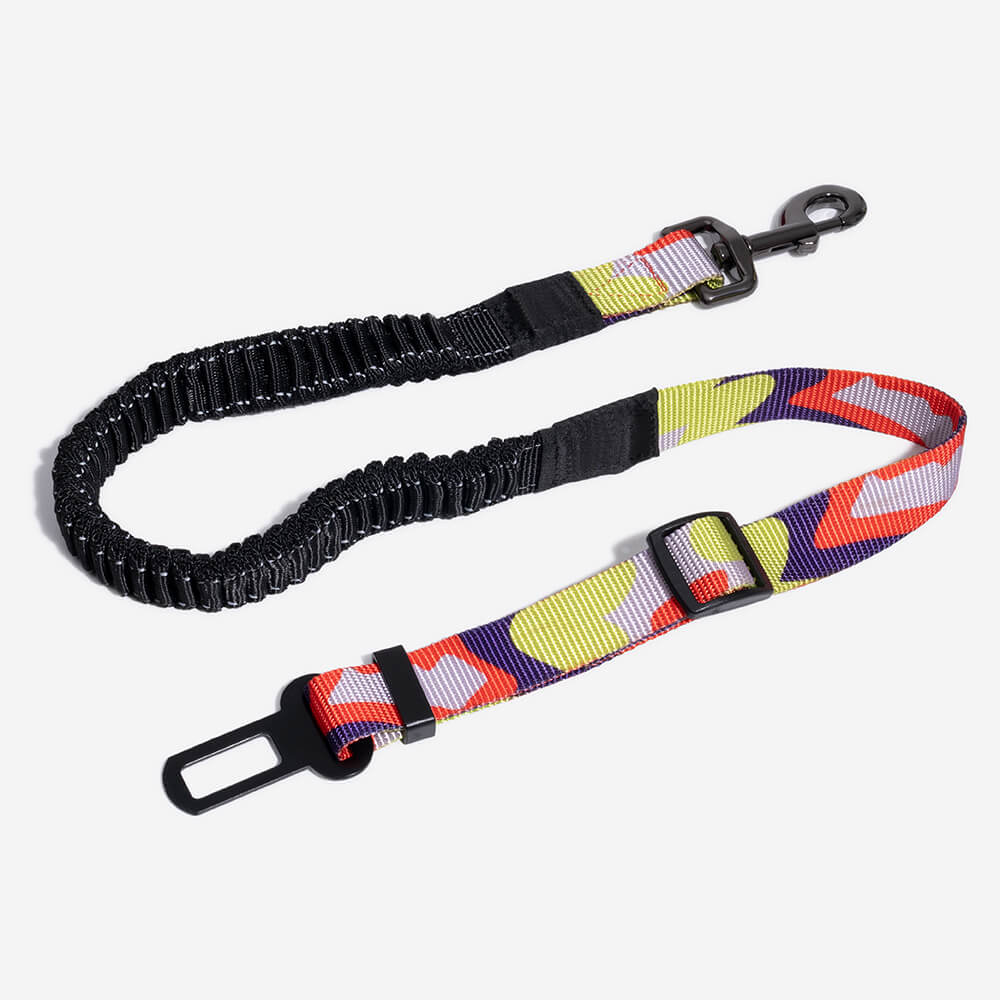 Colourful Buffer Adjustable Dog Car Seat Belt