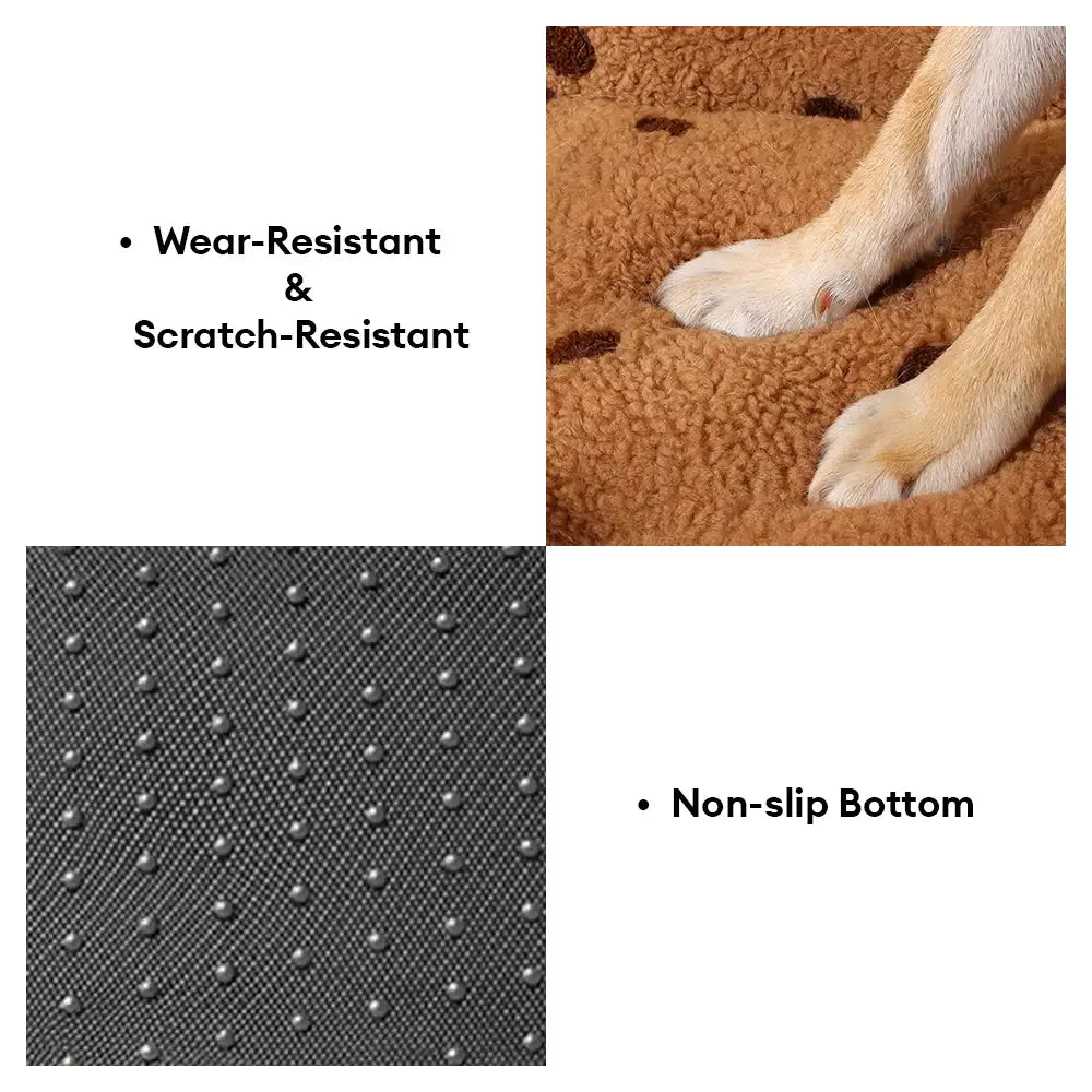 Cookie Plush Winter Warm Cosy Deep Sleep Dog Bed