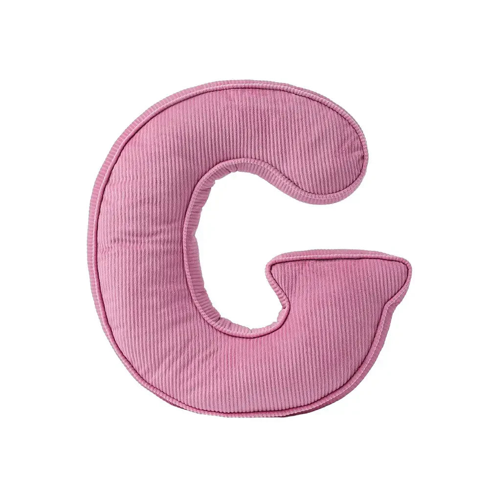 Corduroy Soft Hugging Letter Sofa Pillow