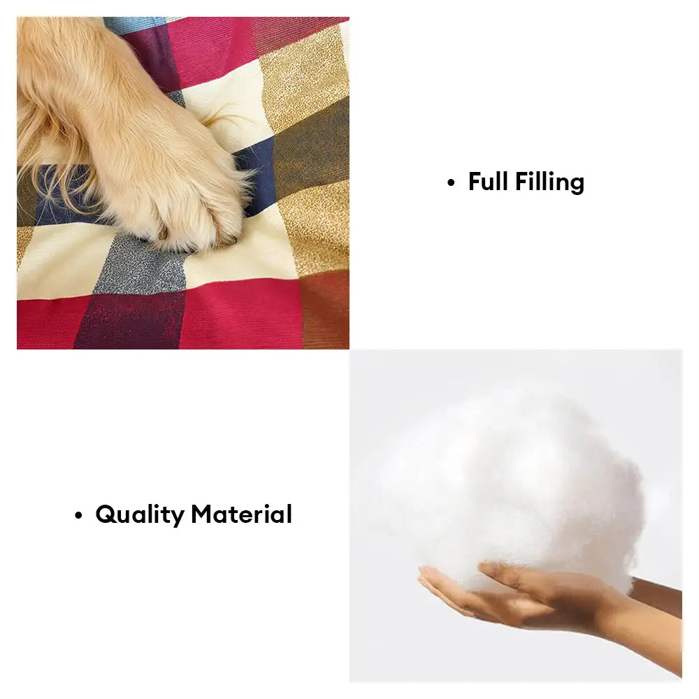 Cotton Canvas Fabric Breathable Scratch-Resistant Dog Sofa Bed