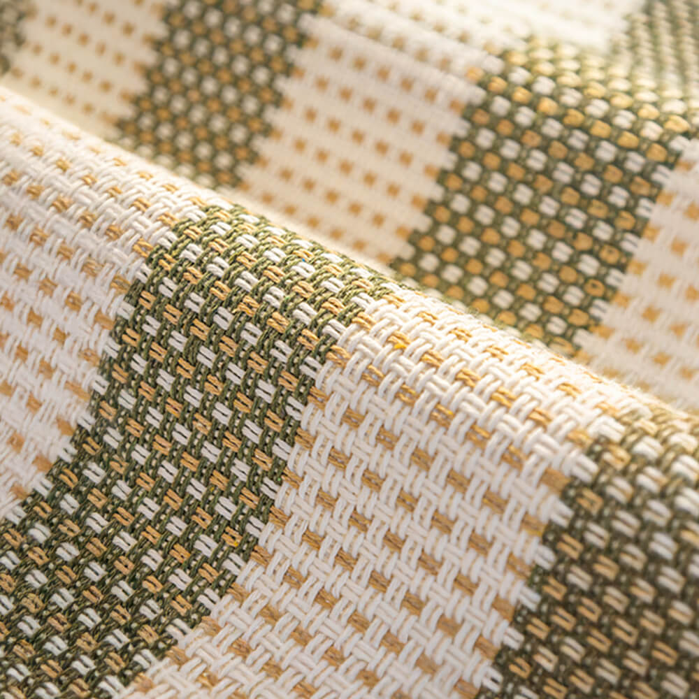 Cotton Linen Stripe Anti-scratch Furniture Protector Sofa Cover