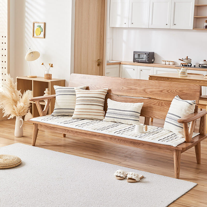 Cosy Chenille Striped Plush Sofa Protector Pet Mat Non-slip Sofa Cover