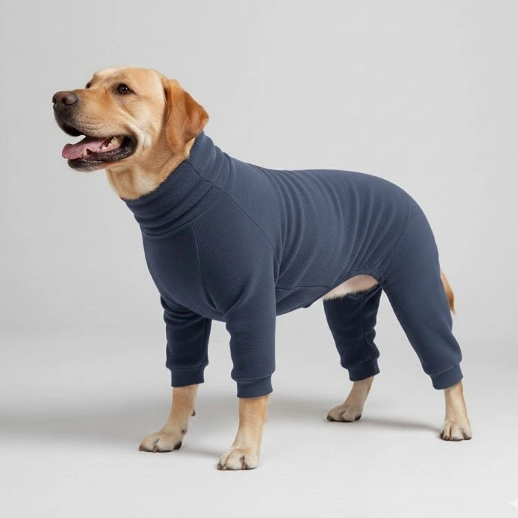 Cosy Fleece Dog Jumper Pyjamas - Dog Sleepwear for Large Dogs