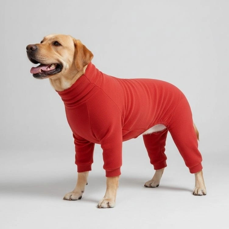 Cosy Fleece Dog Jumper Pyjamas - Dog Sleepwear for Large Dogs