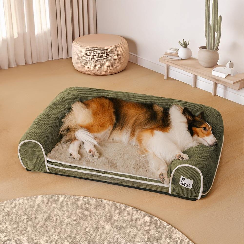Deluxe Flannel Double-Layer Orthopaedic Dog Sofa Bed