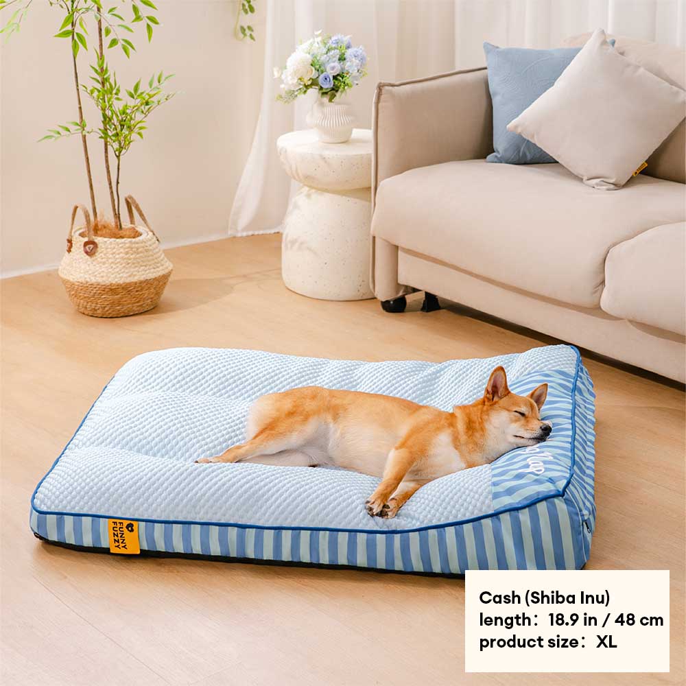 Extra Large Cooling Washable Rectangle Orthopaedic Dog Bed - Pet-Friendly Bedroom