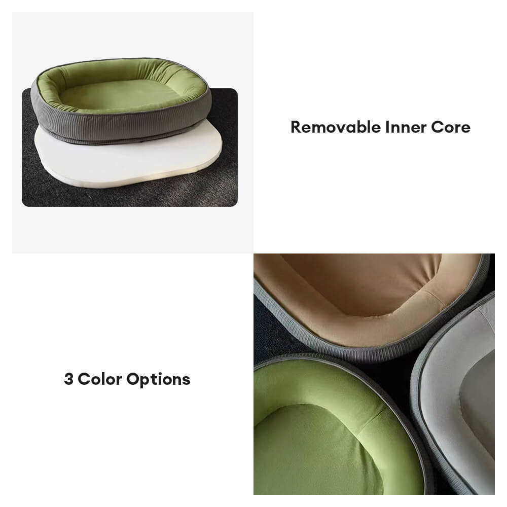 Durable Scratch-Resistant Suede Surface Dog Bed