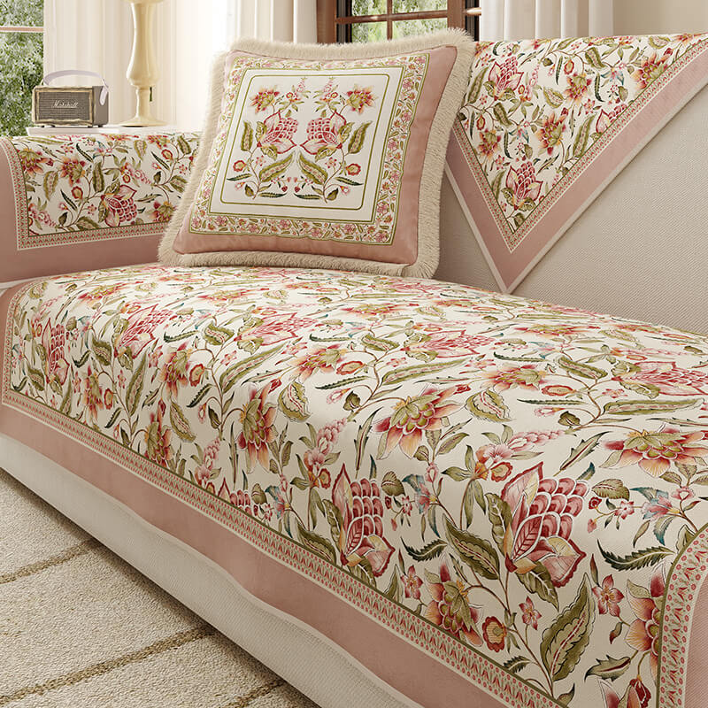 Garden Vintage Luxury Furniture Protector Non-Slip Sofa Cover