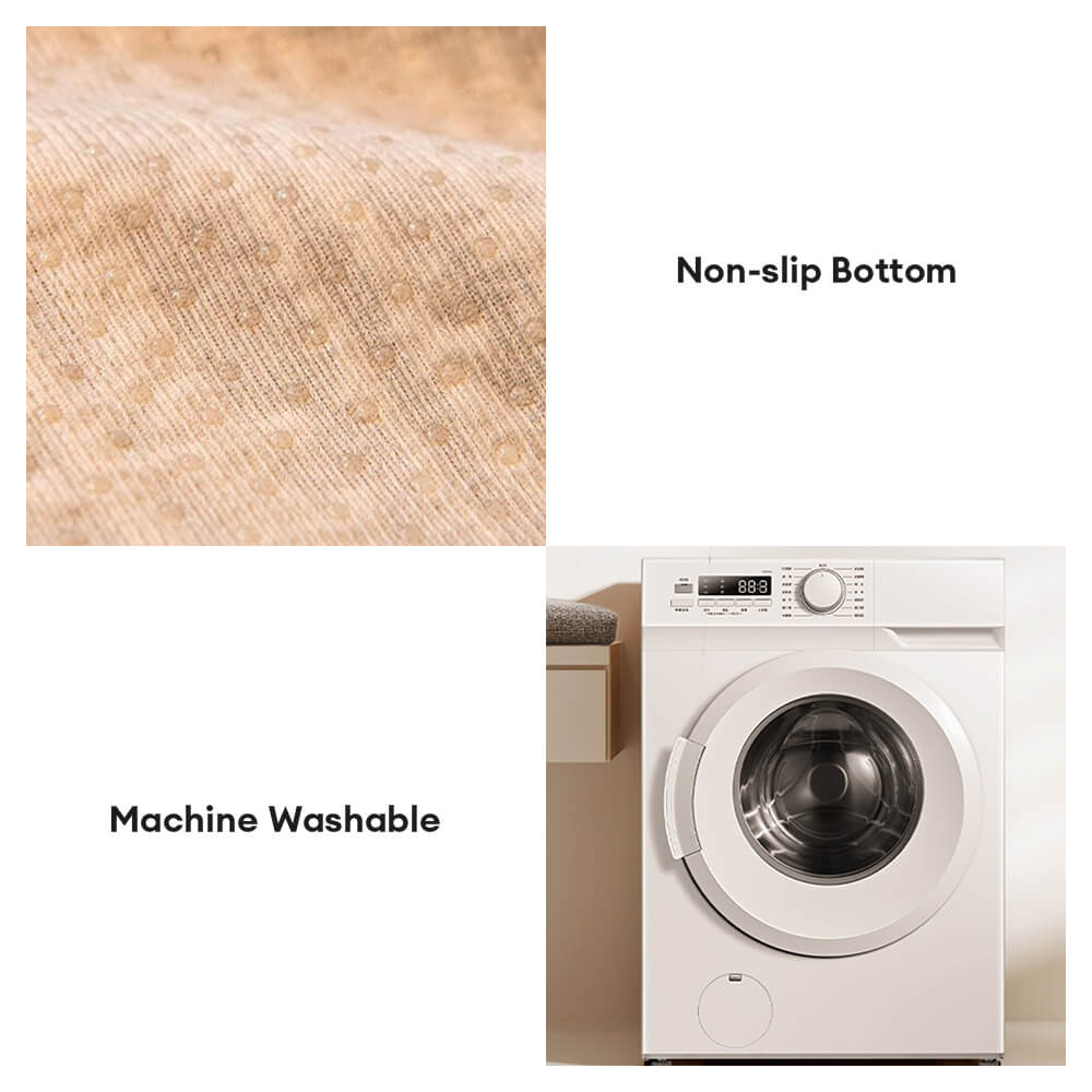 Modern Abstract Lines Plush Sofa Cover with Wavy Edges