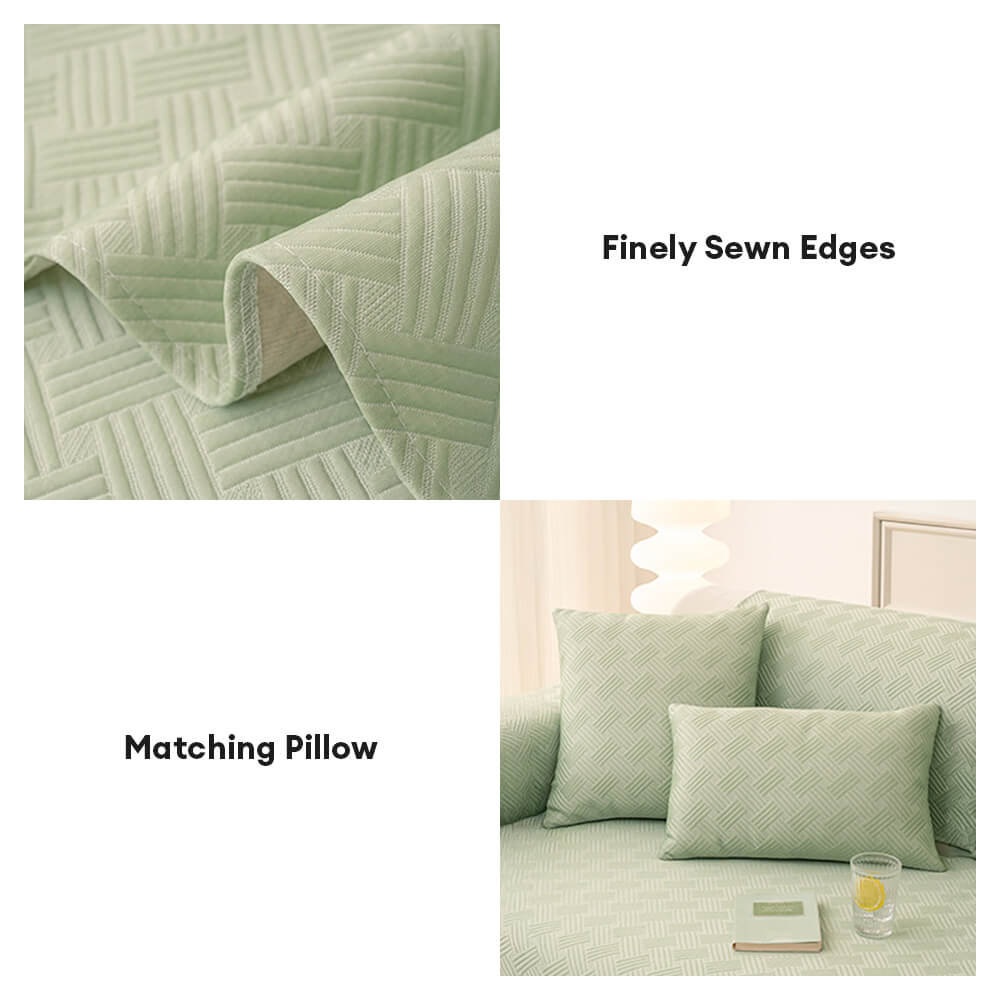 Modern Geometric Breathable Cooling Non-Slip Sofa Cover