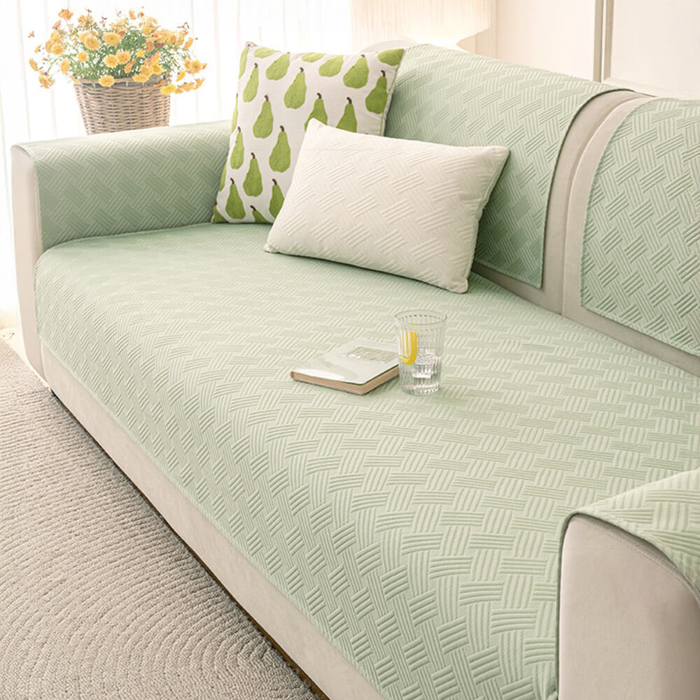 Modern Geometric Breathable Cooling Non-Slip Sofa Cover