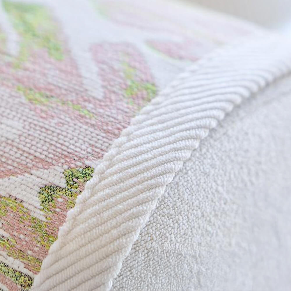 Chenille Romantic Botanical Design Comfortable Sofa Cover