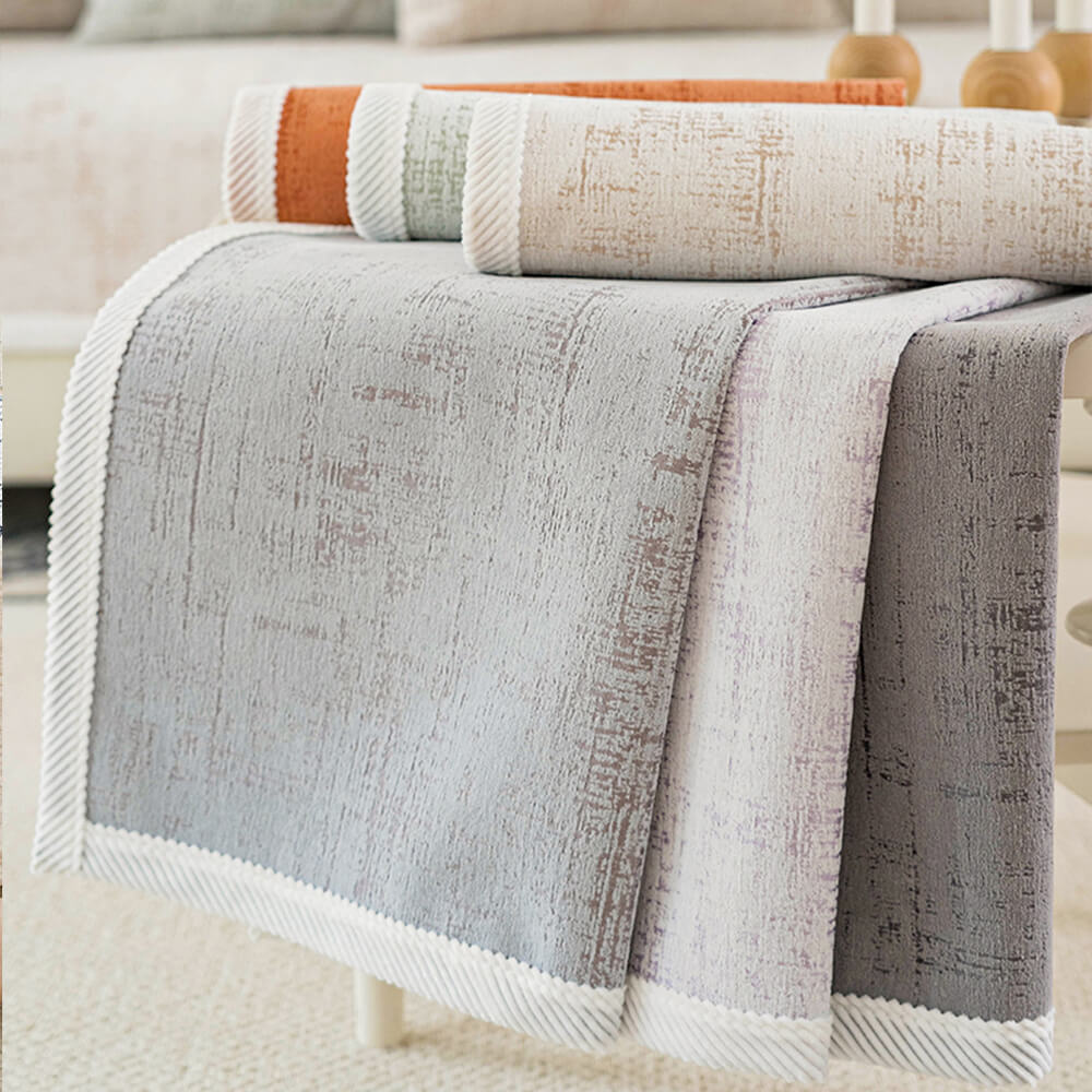 Classic Fashion Textured Thick Chenille Sofa Cover