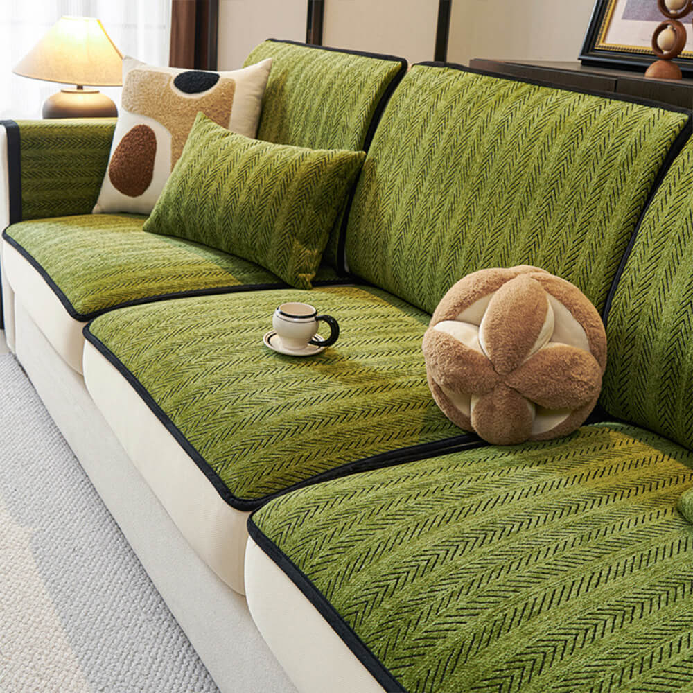 Classic Retro Stretch Chenille Sofa Cover – Full Protection with Elegant Design