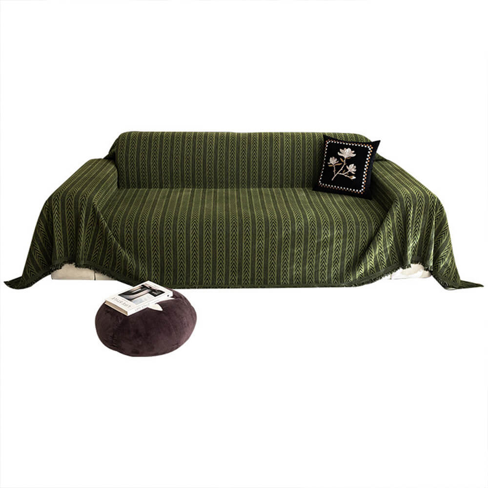 Jacquard Tassel Chenille Sofa Cover Sofa Throws