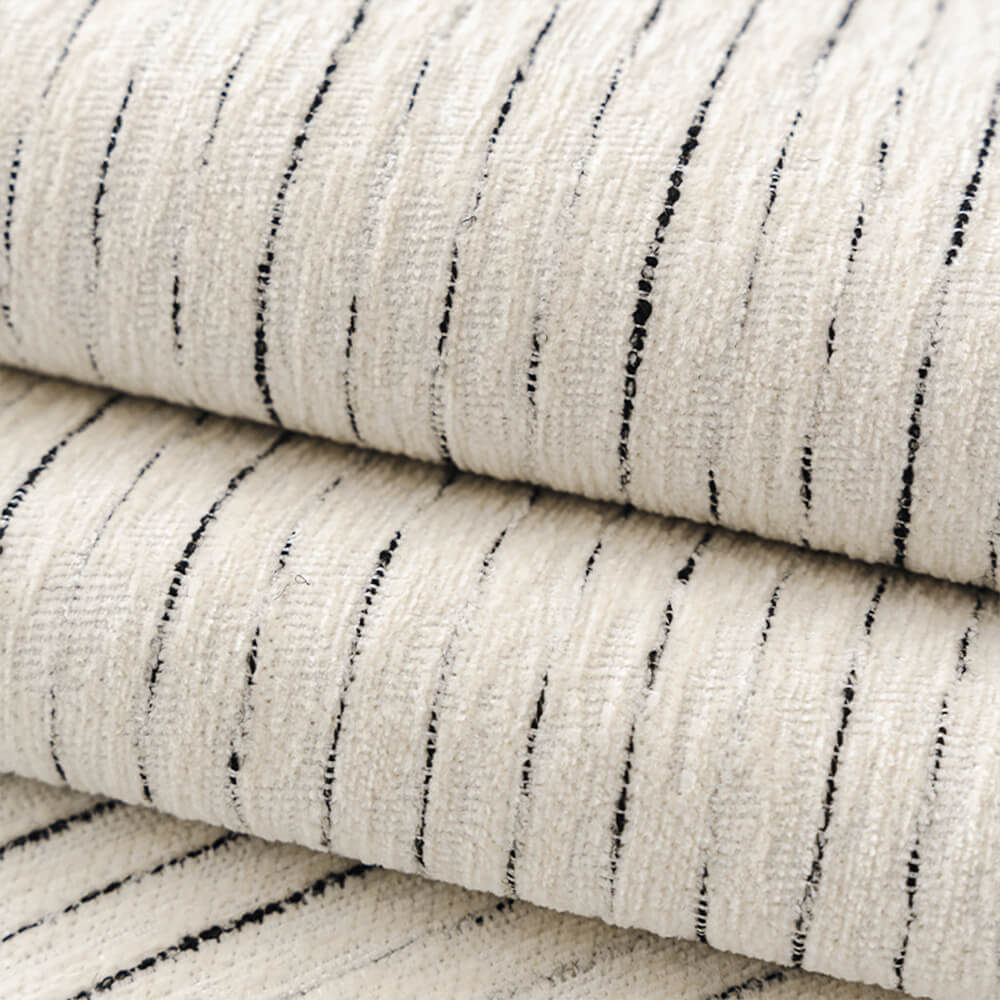 Modern French Striped Chenille Sofa Cover