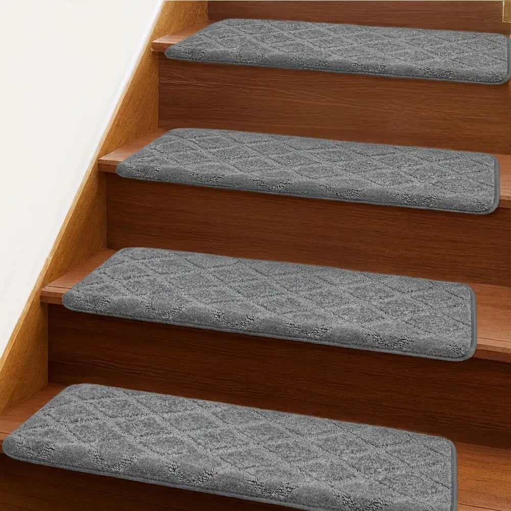 Faux Sisal Diamond Wear-Resistant Stair Protection Bullnose Non Slip Stair Treads