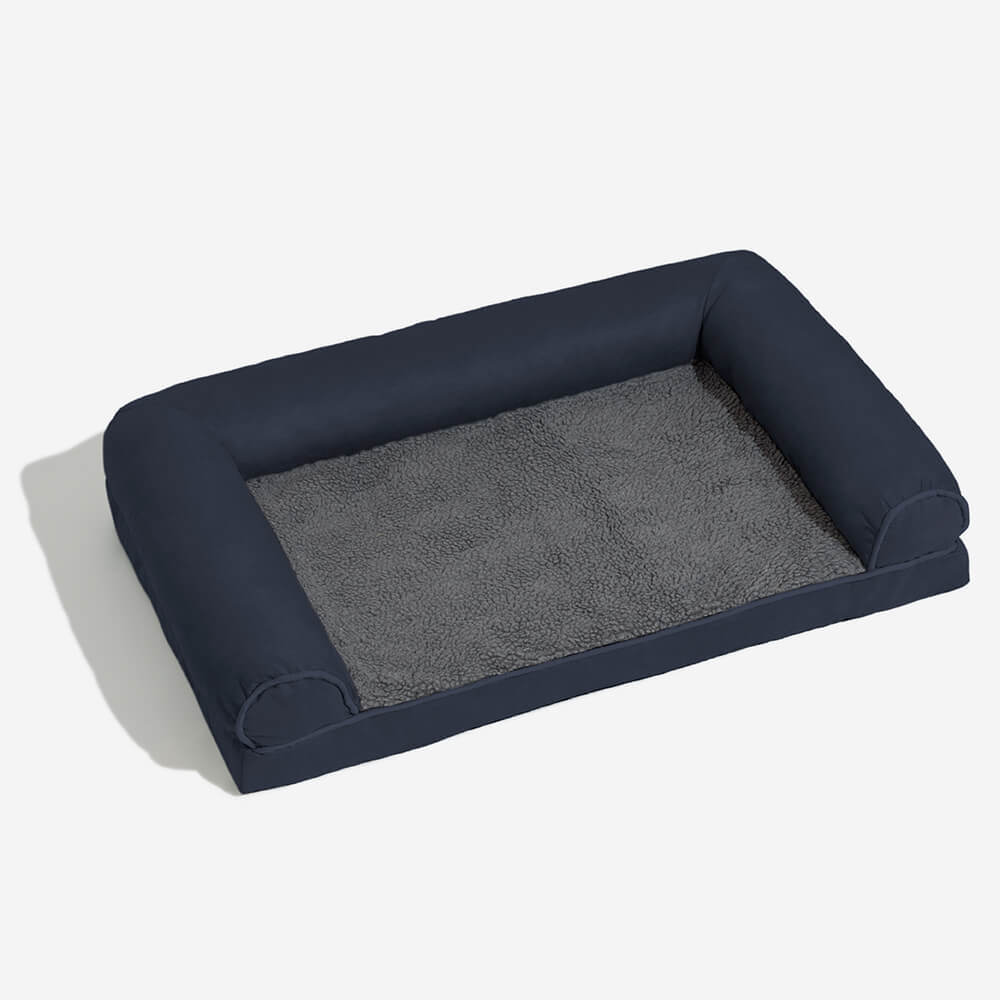 Faux Fleece & Suede Full Support Orthopaedic Dog Bed
