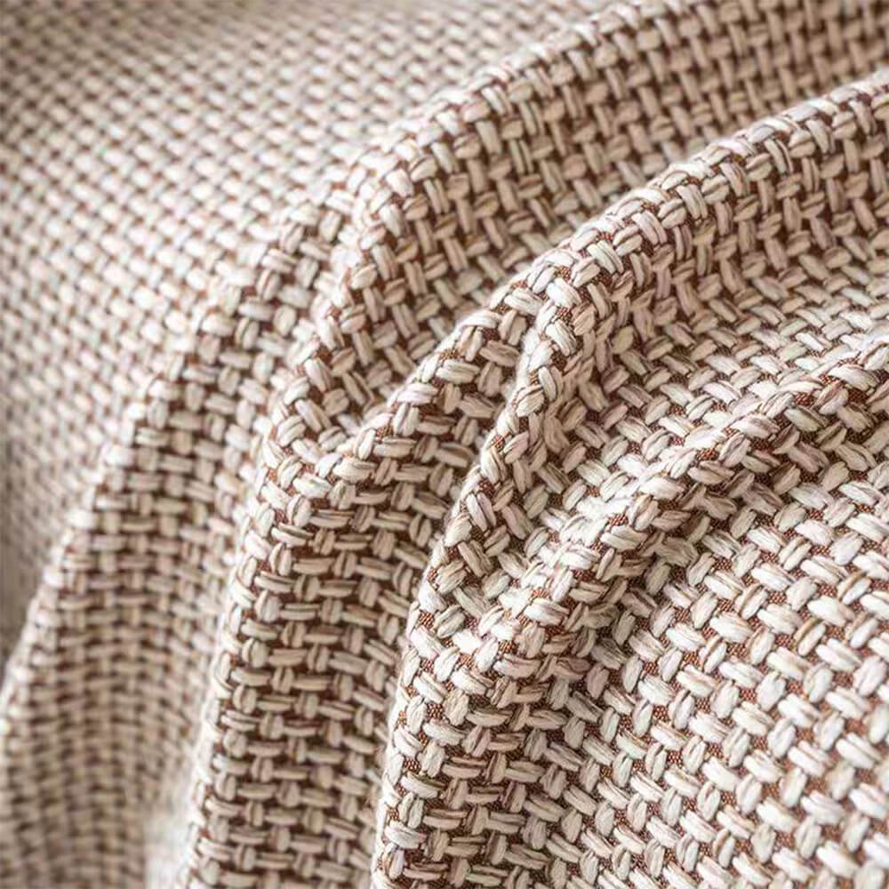 Breathable Woven Linen-Look Scratch-Resistant Throw Sofa Cover