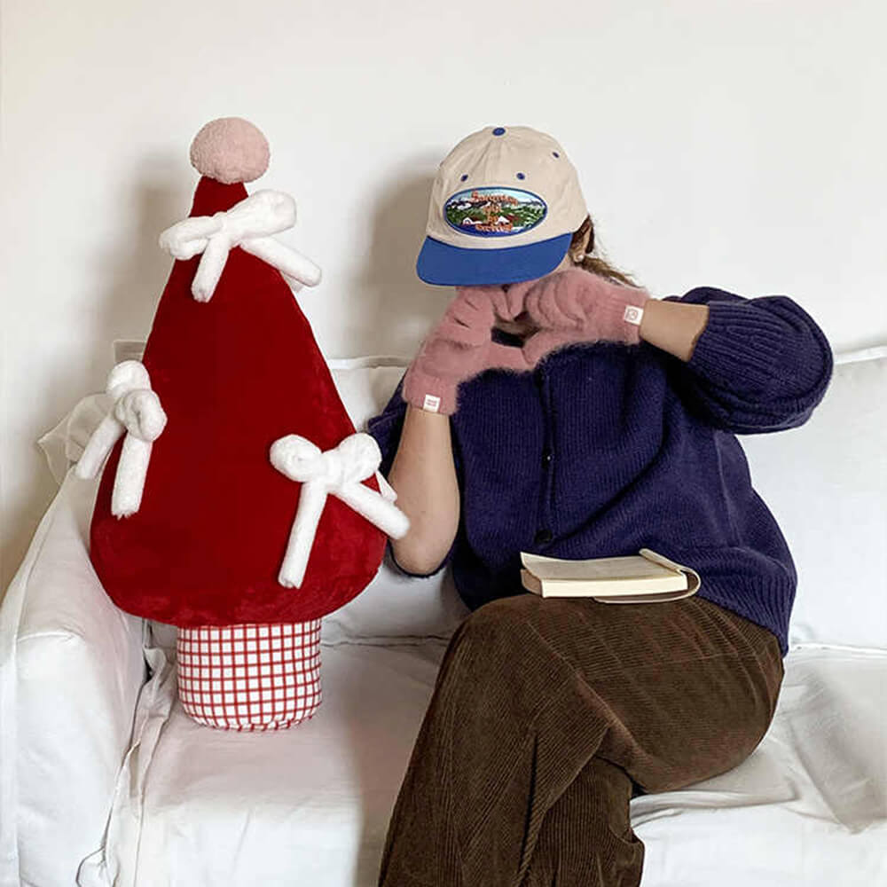 Christmas Tree Large Bow knot Decoration Multi-functional Home Sofa Pillow