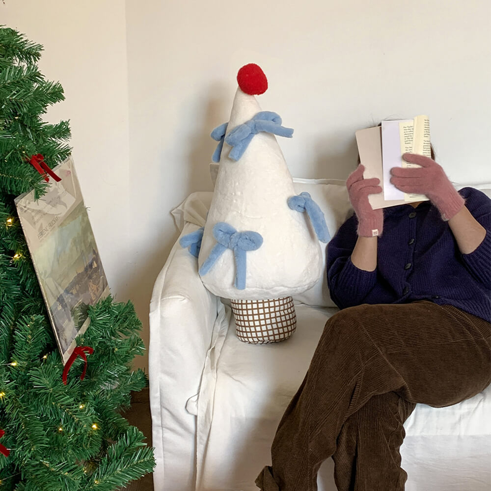 Christmas Tree Large Bow knot Decoration Multi-functional Home Sofa Pillow