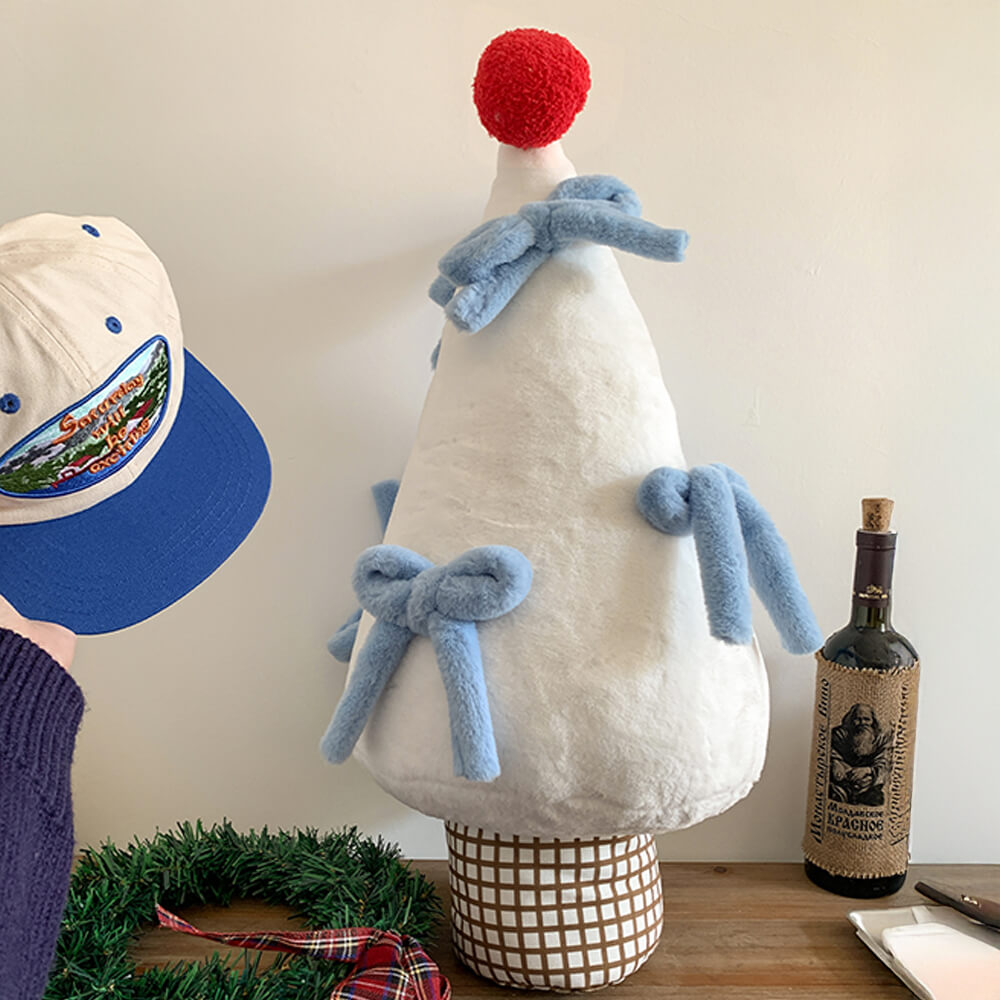 Christmas Tree Large Bow knot Decoration Multi-functional Home Sofa Pillow