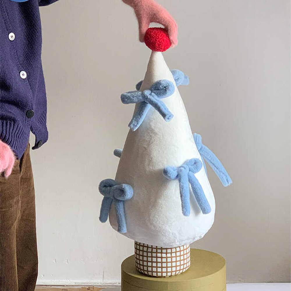 Christmas Tree Large Bow knot Decoration Multi-functional Home Sofa Pillow