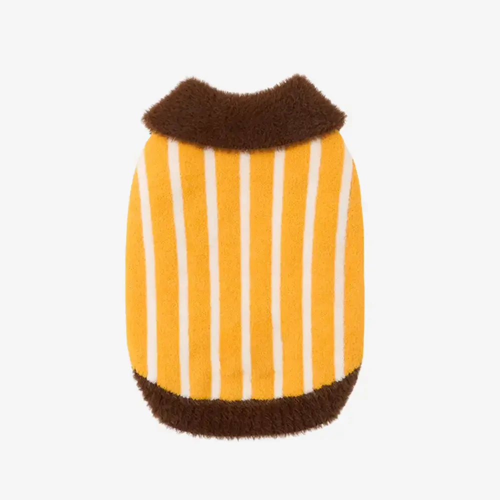 Color Blocked Striped Dachshund Polo Collar Dog Jumper Dog Clothes Sweater