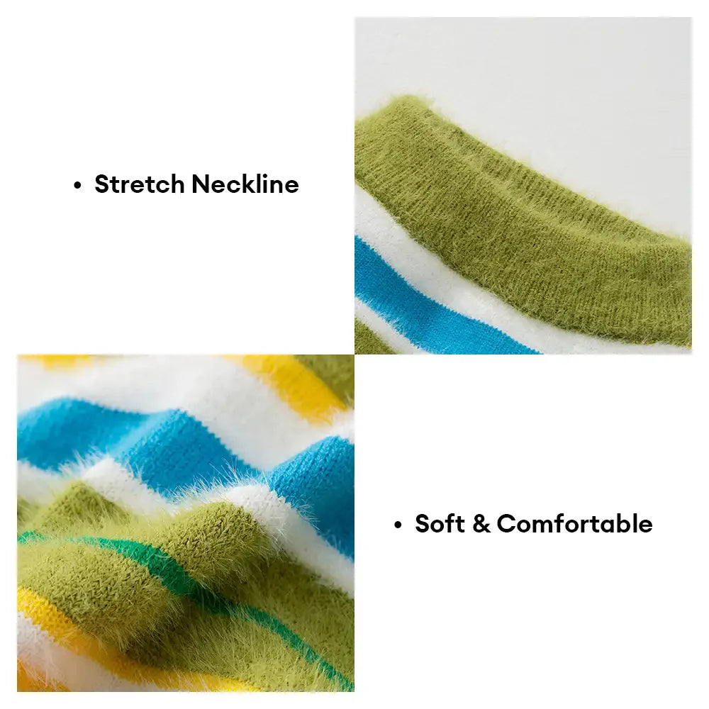 Color Blocked Striped Dog Jumper-Dog Clothes Suitable For Large Dogs