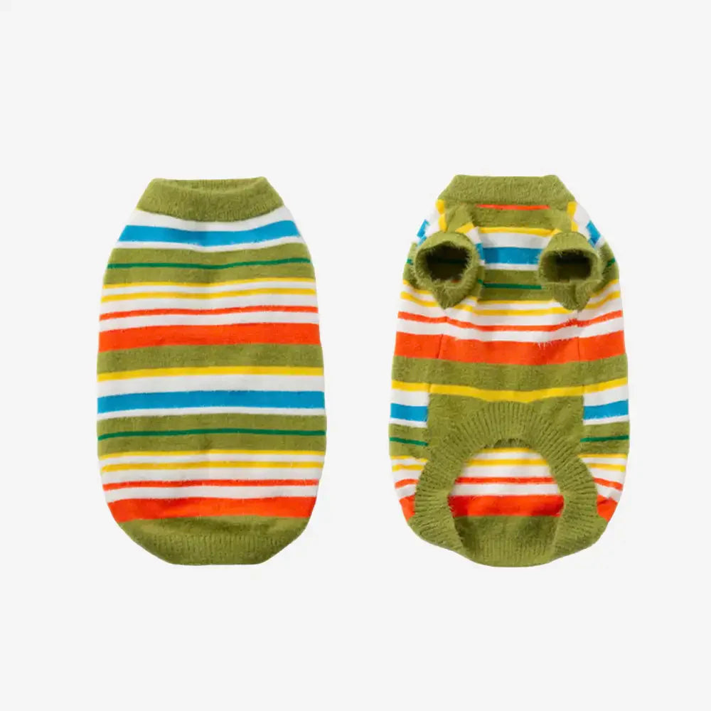 Color Blocked Striped Dog Jumper-Dog Clothes Suitable For Large Dogs
