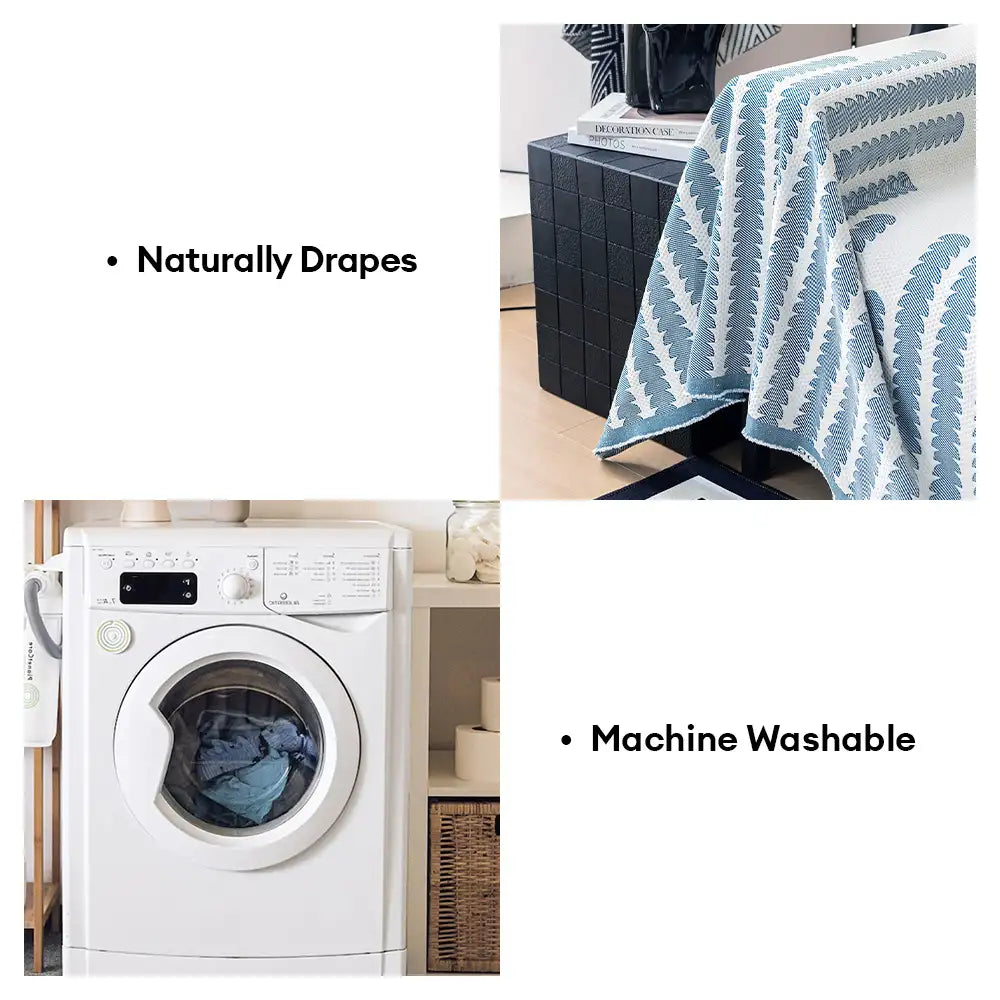 Cooling Ice Silk Breathable Sofa Throw Blanket Washable Sofa Cover