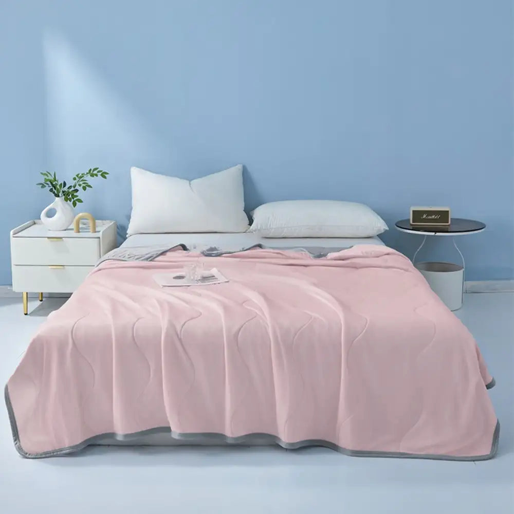Cooling Ice Silk Double-Sided Heat-Absorbing Blanket - Wave