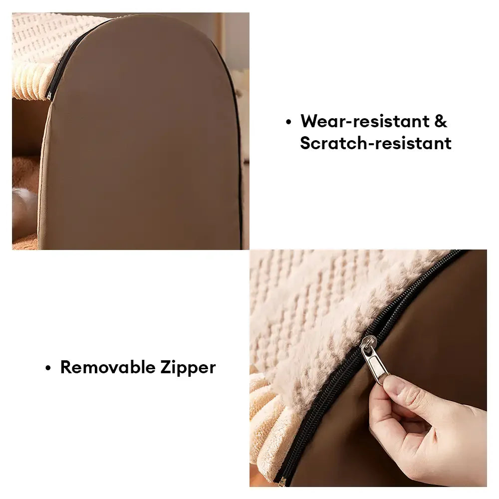 Cosy Cabin Portable Semi-Enclosed Dog Bed with Roof Warming And Durable