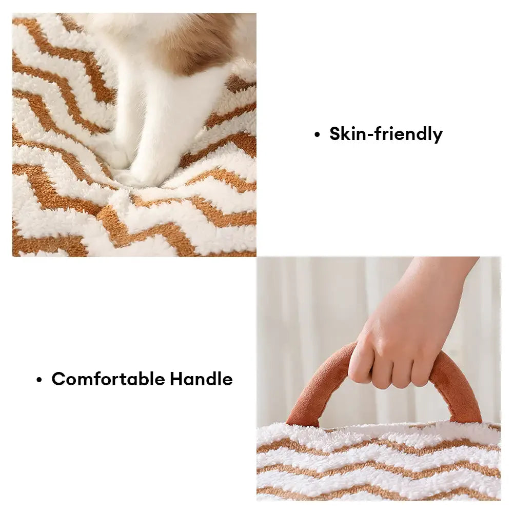 Cosy Cabin Portable Semi-Enclosed Dog Bed with Roof Warming And Durable