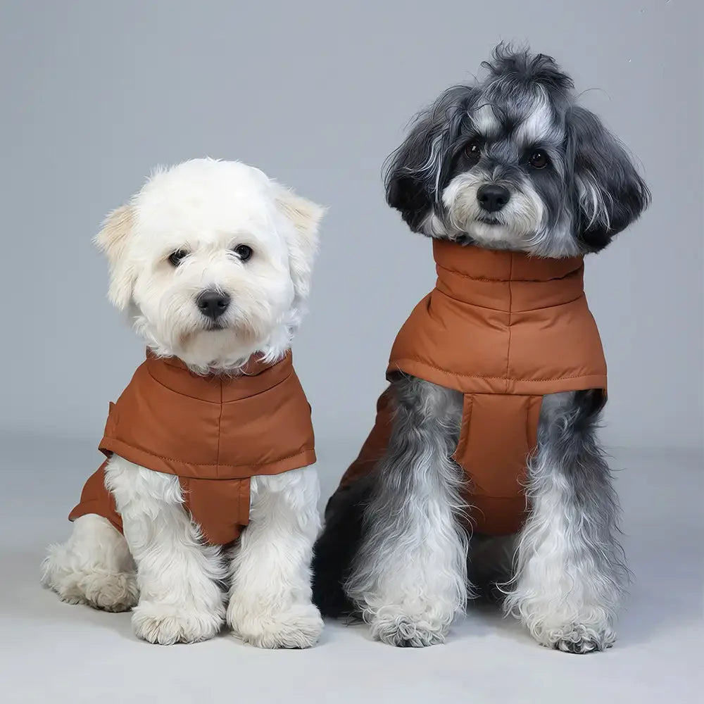 Duck Down Filled Winter Dog Vest Lightweight Warm Dog Coat with Lead Ring