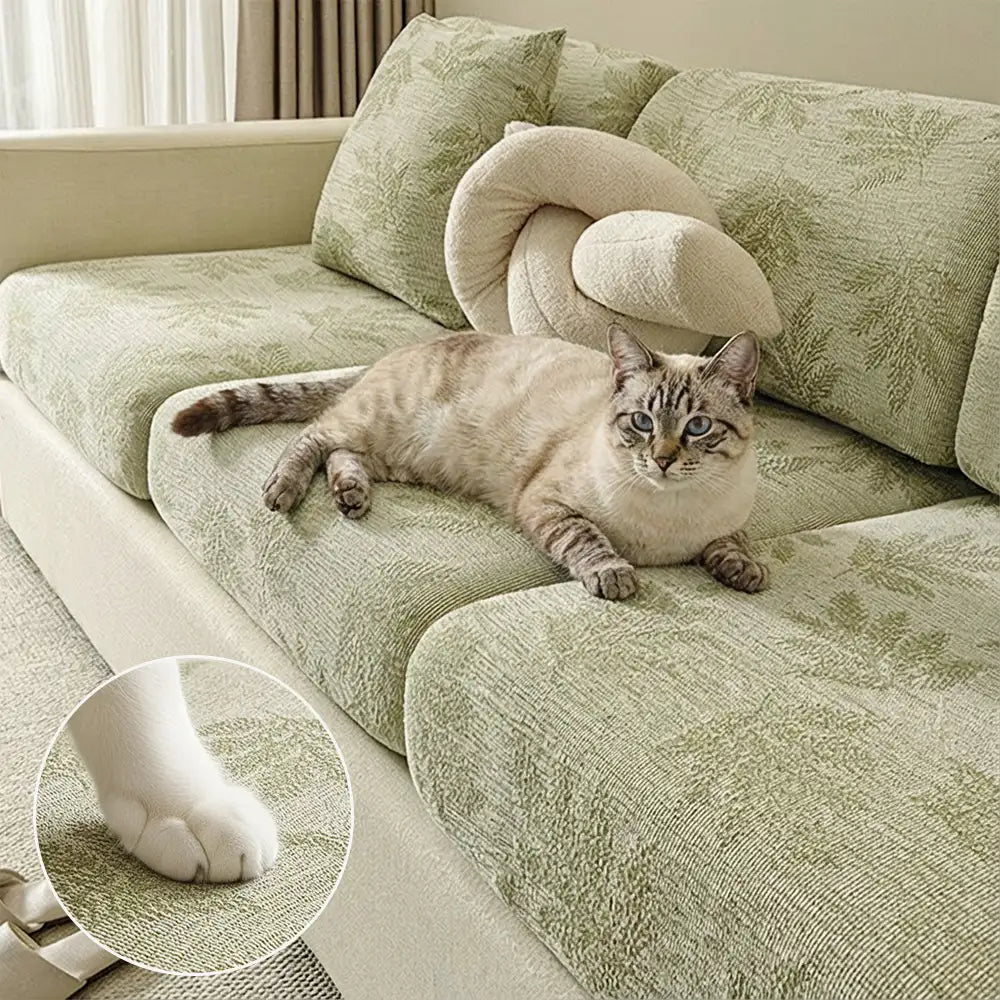 Elastic Chenille All-Season Anti-Scratch Full-Coverage Sofa Cover