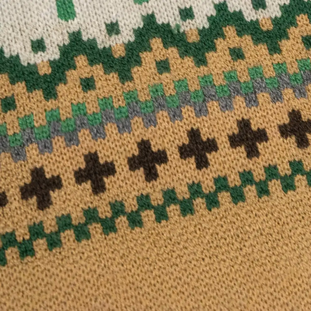 Fair Isle Vintage Pattern Dachshund And Small To Medium-Sized Dog Jumper