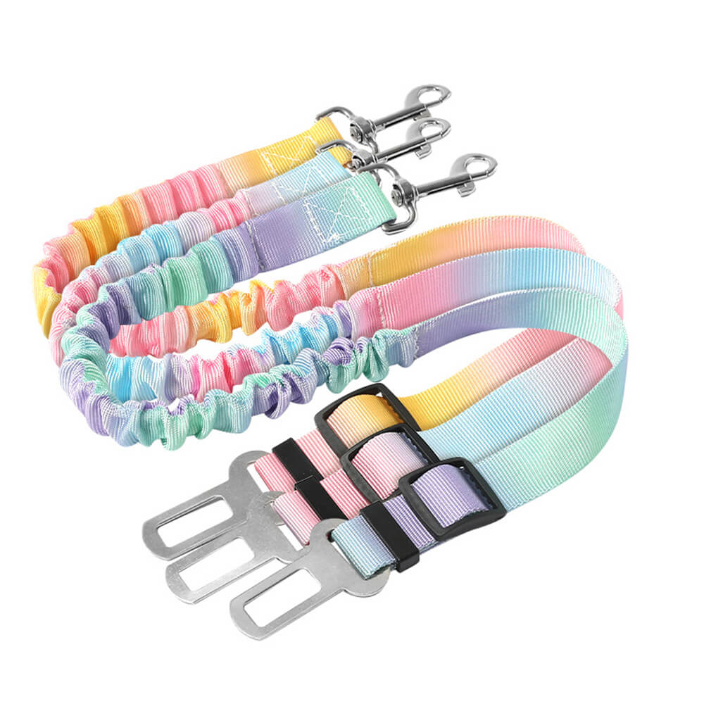 Gradient Elastic Shock-Absorbing Pet Car Safety Belt