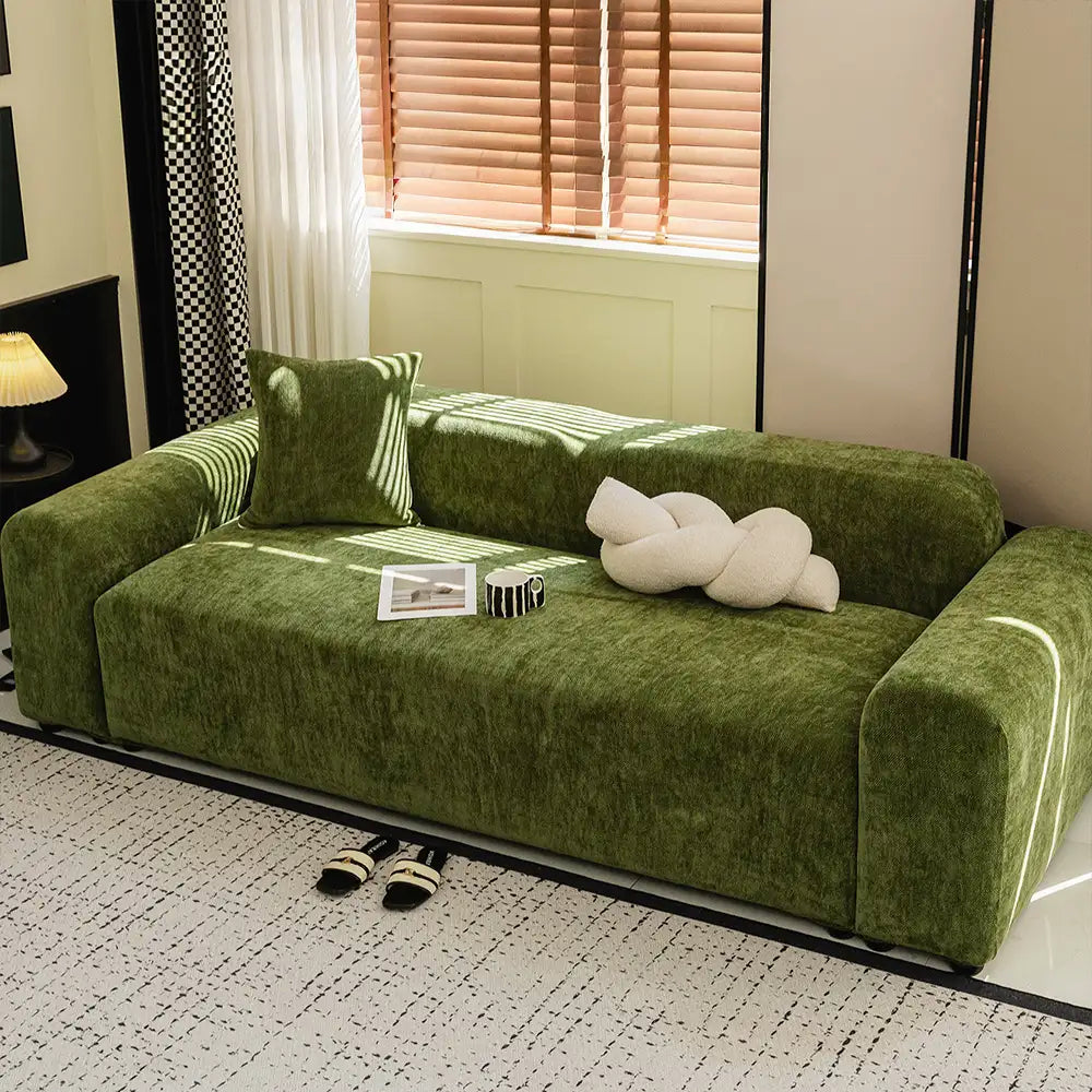 Herringbone Full Coverage Scratch-Resistant Sofa Protection Magic Stretch Corner Couch Cover