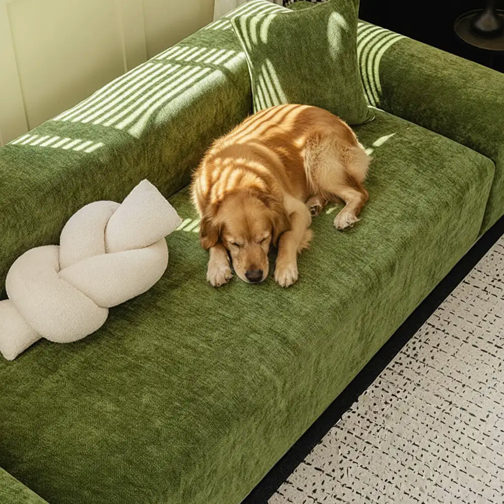 Herringbone Scratch-Resistant Full Coverage Strectch Sofa Protection Outdoor Garden Sofa Cover