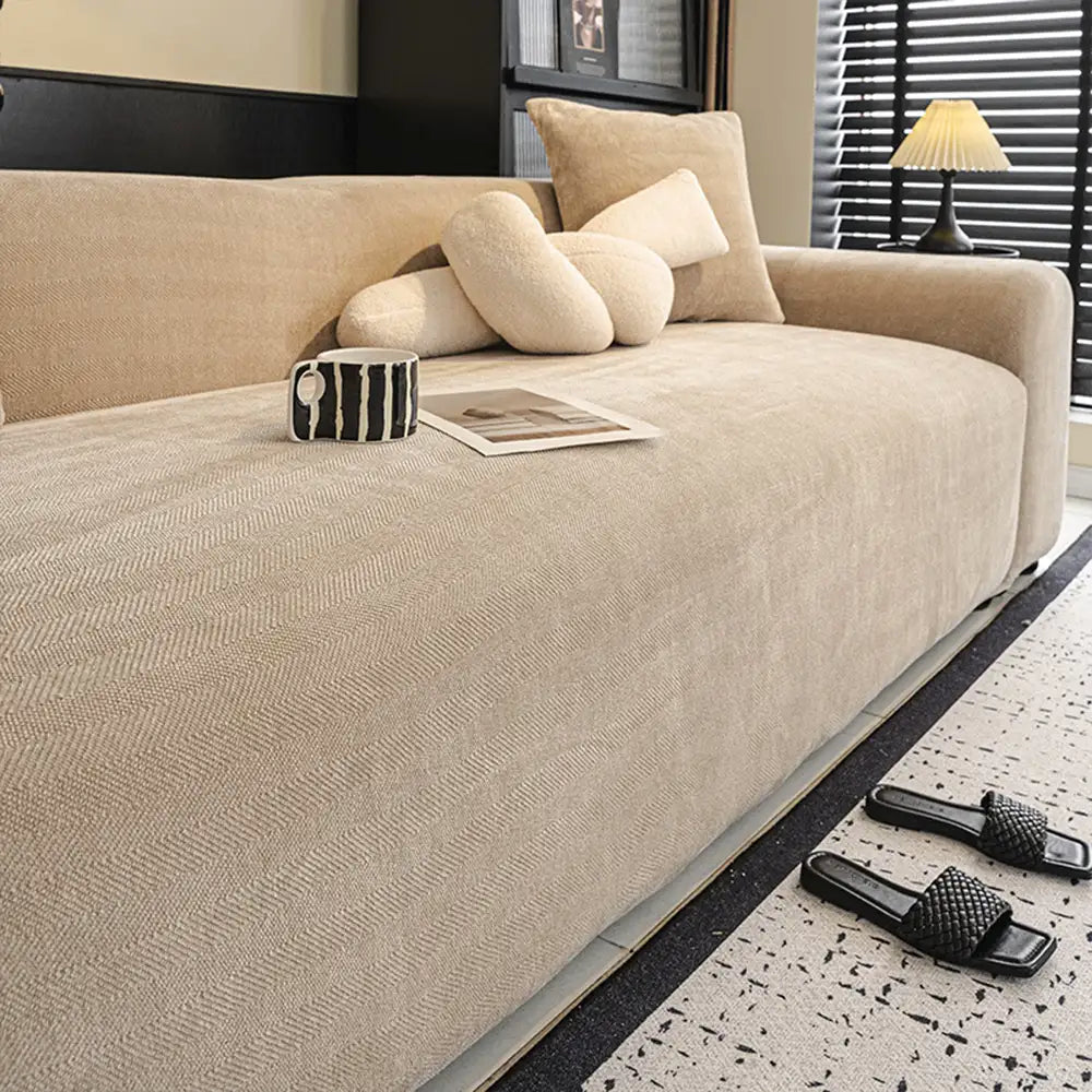 Herringbone Full Coverage Scratch-Resistant Armchair Cover Sofa Protection Sofa Cover