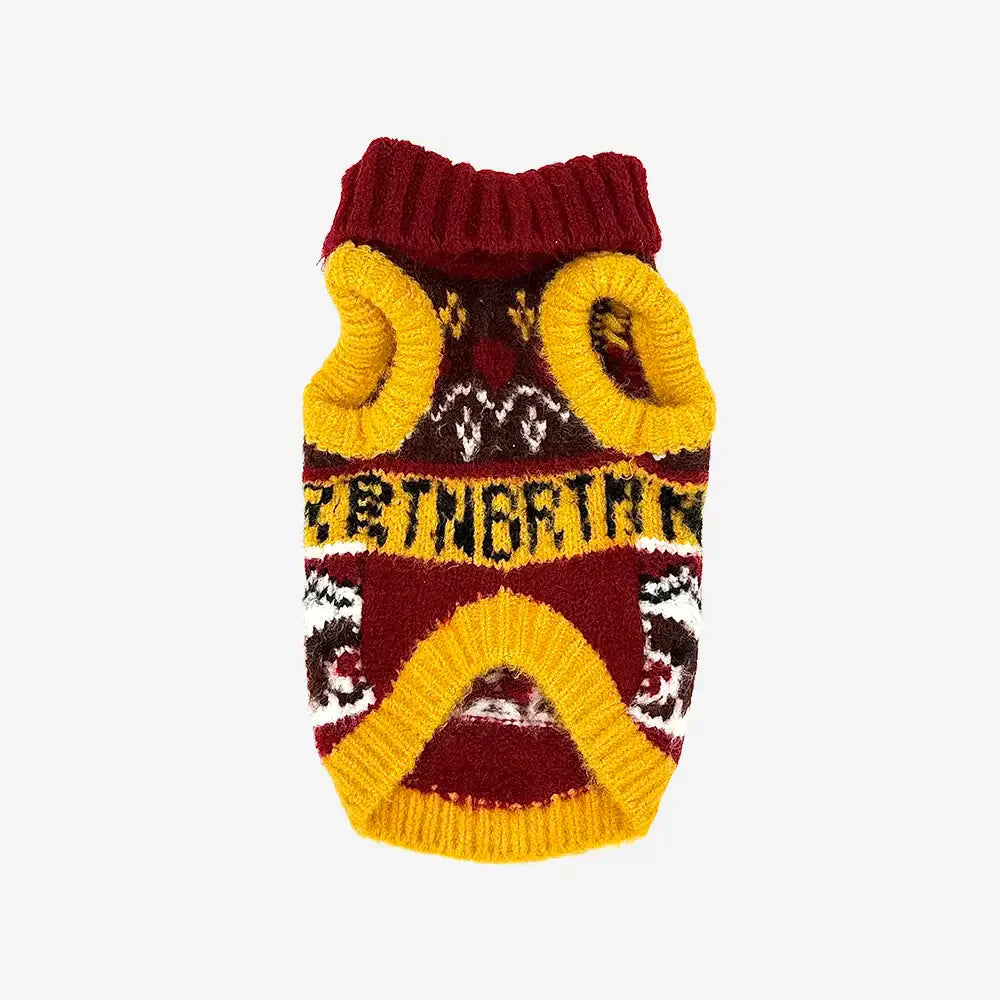 Jacquard Thick-Knit Sleeveless Dog Jumper Dog Clothing