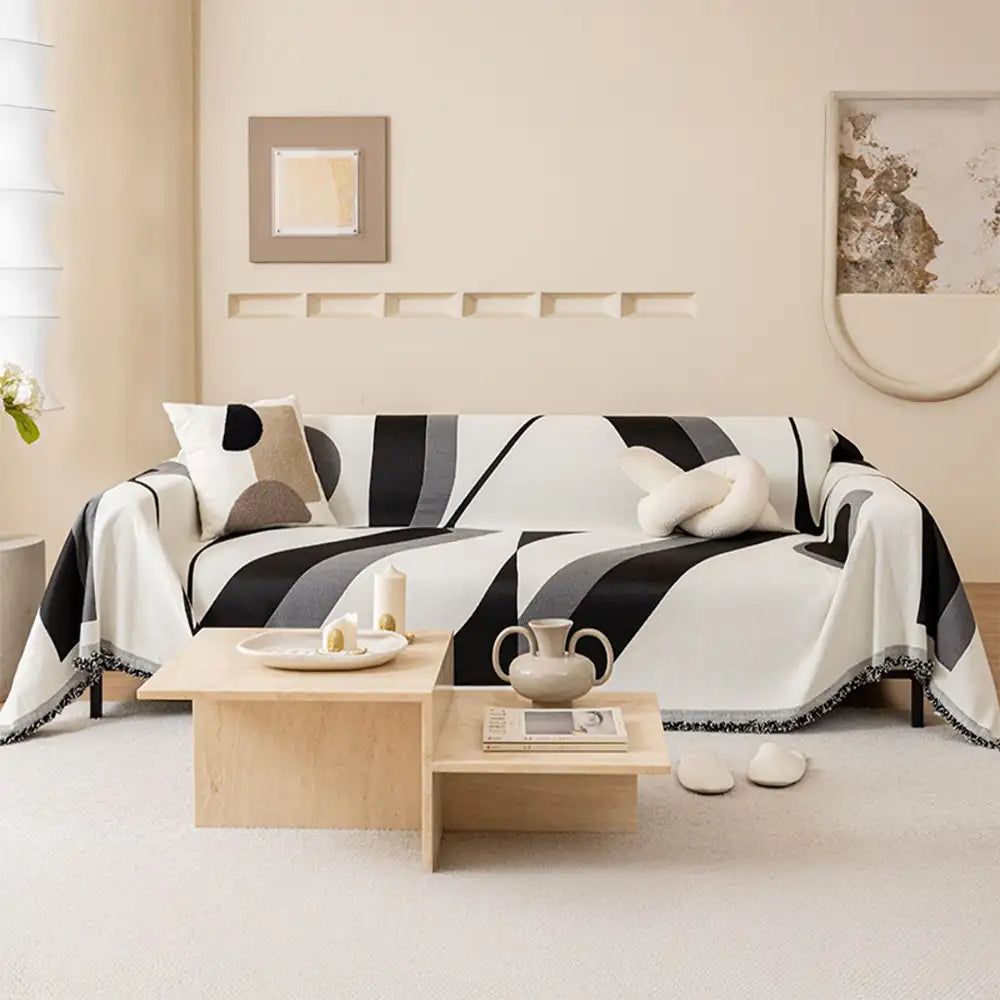 Modern Art Chenille All-Season Universal Fit Multifunctional Sofa Cover